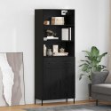 VidaXL Highboard Čierny dub 69,5 x 34 x 180 cm Kompozitné drevo
