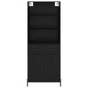 VidaXL Highboard Čierny dub 69,5 x 34 x 180 cm Kompozitné drevo