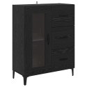 VidaXL Highboard Čierny dub 69,5 x 34 x 180 cm Kompozitné drevo