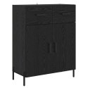 VidaXL Highboard Čierny dub 69,5 x 34 x 180 cm Kompozitné drevo