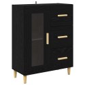 VidaXL Highboard Čierny dub 69,5 x 34 x 180 cm Kompozitné drevo