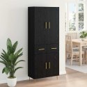 VidaXL Highboard Čierny dub 69,5 x 34 x 180 cm Kompozitné drevo