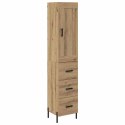 VidaXL Highboard Remeselný dub 34,5 x 34 x 180 cm Kompozitné drevo