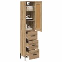 VidaXL Highboard Remeselný dub 34,5 x 34 x 180 cm Kompozitné drevo