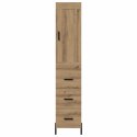 VidaXL Highboard Remeselný dub 34,5 x 34 x 180 cm Kompozitné drevo