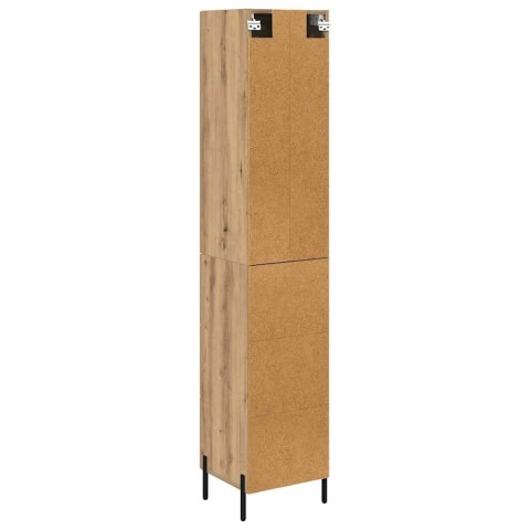 VidaXL Highboard Remeselný dub 34,5 x 34 x 180 cm Kompozitné drevo
