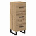 VidaXL Highboard Remeselný dub 34,5 x 34 x 180 cm Kompozitné drevo