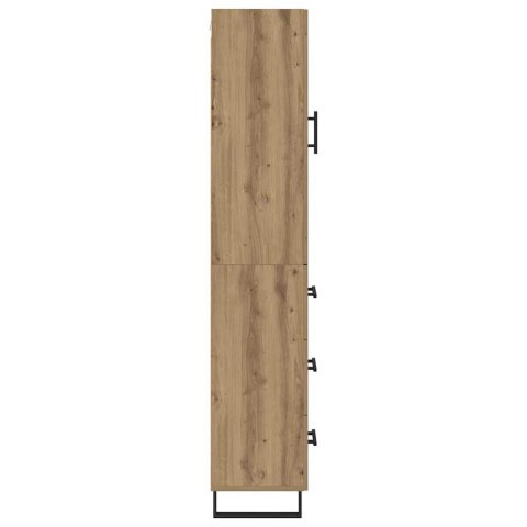 VidaXL Highboard Remeselný dub 34,5 x 34 x 180 cm Kompozitné drevo