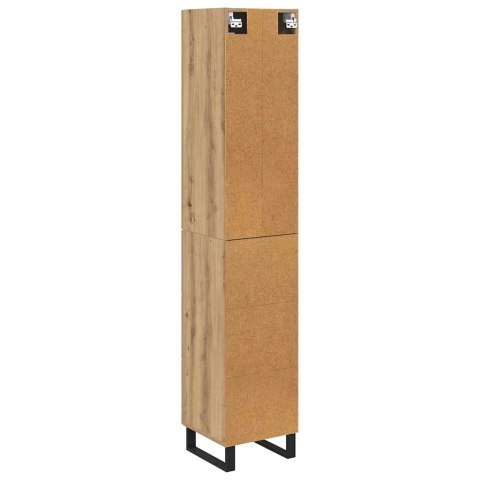VidaXL Highboard Remeselný dub 34,5 x 34 x 180 cm Kompozitné drevo