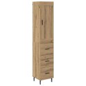 VidaXL Highboard Remeselný dub 34,5 x 34 x 180 cm Kompozitné drevo