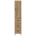 VidaXL Highboard Remeselný dub 34,5 x 34 x 180 cm Kompozitné drevo