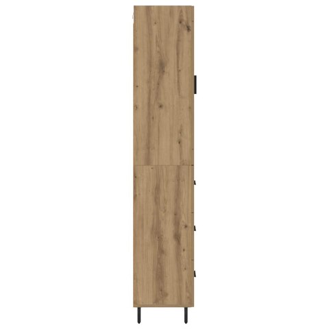 VidaXL Highboard Remeselný dub 34,5 x 34 x 180 cm Kompozitné drevo