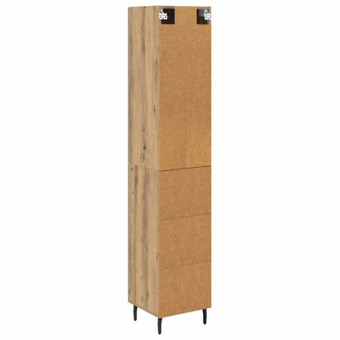 VidaXL Highboard Remeselný dub 34,5 x 34 x 180 cm Kompozitné drevo