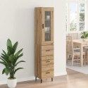 VidaXL Highboard Remeselný dub 34,5 x 34 x 180 cm Kompozitné drevo