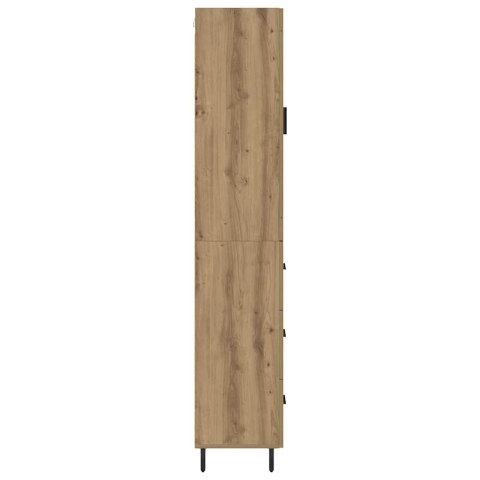 VidaXL Highboard Remeselný dub 34,5 x 34 x 180 cm Kompozitné drevo