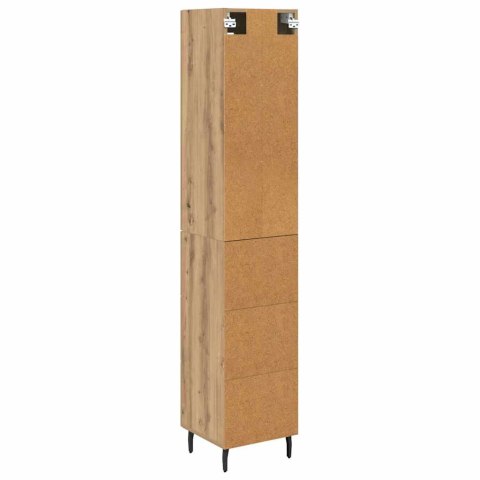 VidaXL Highboard Remeselný dub 34,5 x 34 x 180 cm Kompozitné drevo