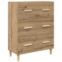 VidaXL Highboard Remeselný dub 69,5 x 32,5 x 180 cm Kompozitné drevo