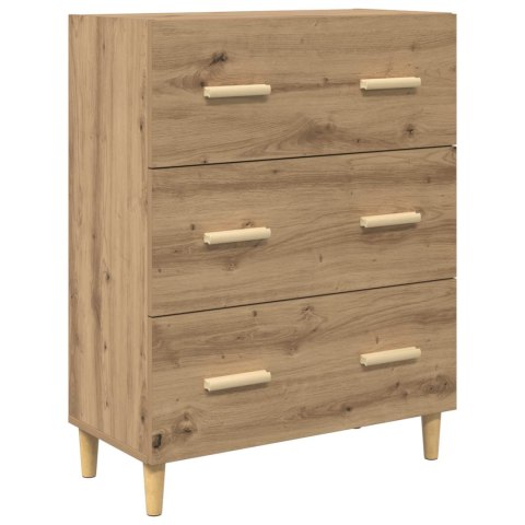 VidaXL Highboard Remeselný dub 69,5 x 32,5 x 180 cm Kompozitné drevo