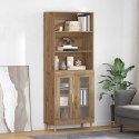 VidaXL Highboard Remeselný dub 69,5 x 32,5 x 180 cm Kompozitné drevo