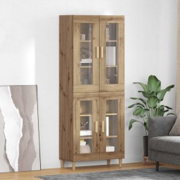 VidaXL Highboard Remeselný dub 69,5 x 34 x 180 cm Kompozitné drevo