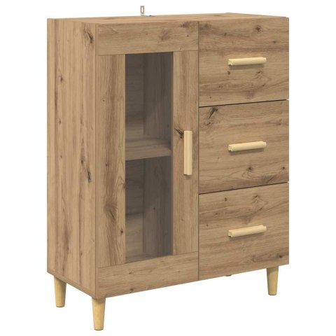 VidaXL Highboard Remeselný dub 69,5 x 34 x 180 cm Kompozitné drevo