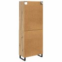 VidaXL Highboard Remeselný dub 69,5 x 34 x 180 cm Kompozitné drevo