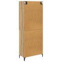 VidaXL Highboard Remeselný dub 69,5 x 34 x 180 cm Kompozitné drevo