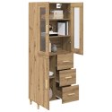 VidaXL Highboard Remeselný dub 69,5 x 34 x 180 cm Kompozitné drevo
