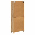 VidaXL Highboard Remeselný dub 69,5 x 34 x 180 cm Kompozitné drevo