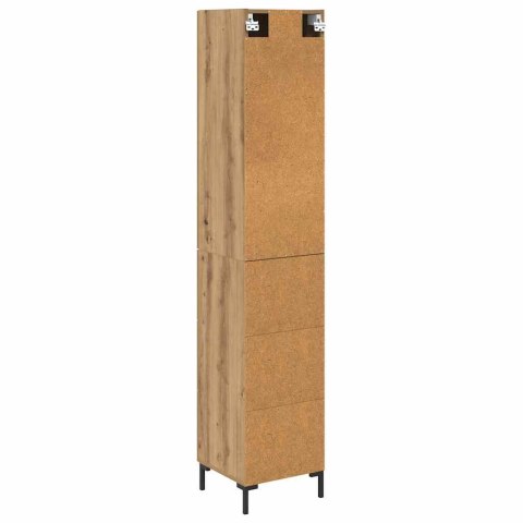 VidaXL Highboard Remeselný dub 69,5 x 34 x 180 cm Kompozitné drevo