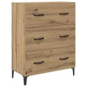 VidaXL Highboard Remeselný dub 69,5 x 34 x 180 cm Kompozitné drevo