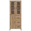 VidaXL Highboard Remeselný dub 69,5 x 34 x 180 cm Kompozitné drevo