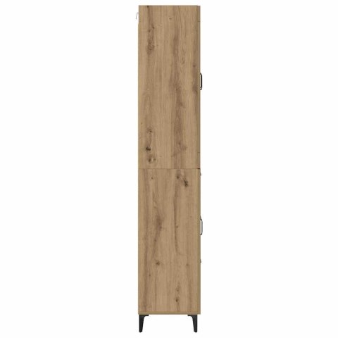 VidaXL Highboard Remeselný dub 69,5 x 34 x 180 cm Kompozitné drevo