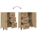 VidaXL Highboard Remeselný dub 69,5 x 34 x 180 cm Kompozitné drevo