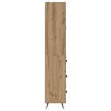VidaXL Highboard Remeselný dub 69,5 x 34 x 180 cm Kompozitné drevo