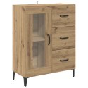 VidaXL Highboard Remeselný dub 69,5 x 34 x 180 cm Kompozitné drevo