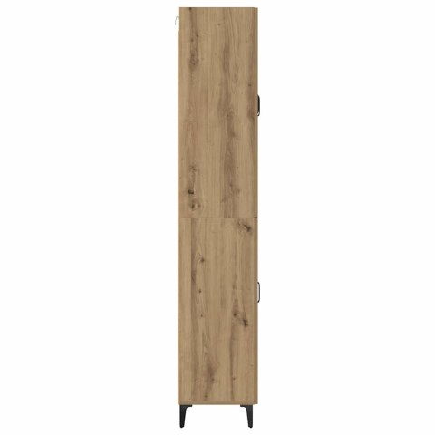 VidaXL Highboard Remeselný dub 69,5 x 34 x 180 cm Kompozitné drevo