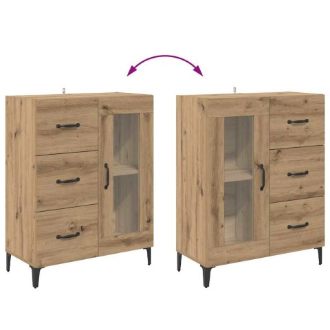 VidaXL Highboard Remeselný dub 69,5 x 34 x 180 cm Kompozitné drevo