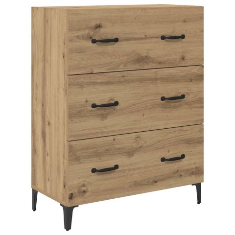 VidaXL Highboard Remeselný dub 69,5 x 34 x 180 cm Kompozitné drevo