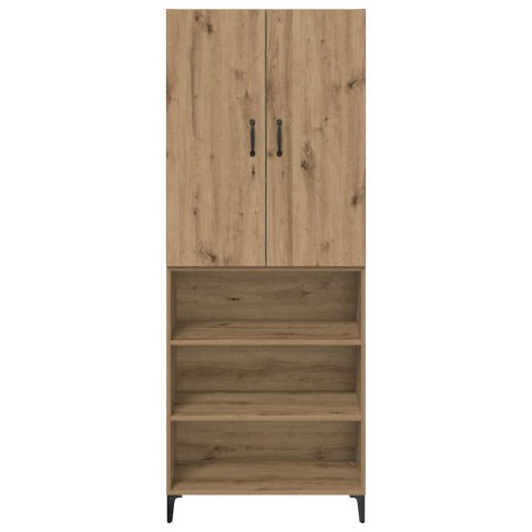 VidaXL Highboard Remeselný dub 69,5 x 34 x 180 cm Kompozitné drevo