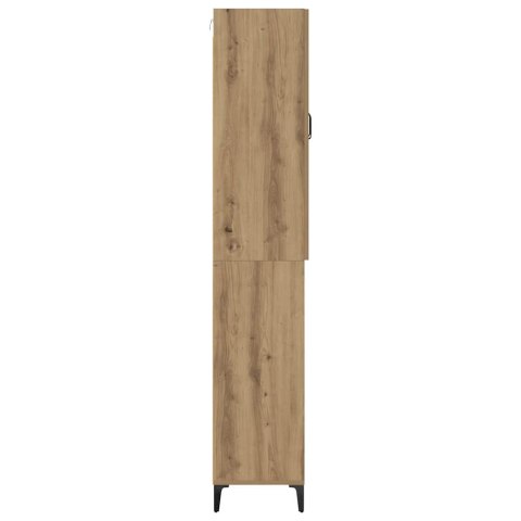 VidaXL Highboard Remeselný dub 69,5 x 34 x 180 cm Kompozitné drevo