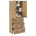 VidaXL Highboard Remeselný dub 69,5 x 34 x 180 cm Kompozitné drevo
