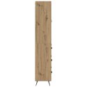 VidaXL Highboard Remeselný dub 69,5 x 34 x 180 cm Kompozitné drevo
