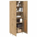 VidaXL Highboard Remeselný dub 69,5 x 34 x 180 cm Kompozitné drevo