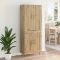 VidaXL Highboard Remeselný dub 69,5 x 34 x 180 cm Kompozitné drevo