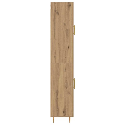 VidaXL Highboard Remeselný dub 69,5 x 34 x 180 cm Kompozitné drevo