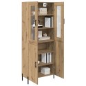 VidaXL Highboard Remeselný dub 69,5 x 34 x 180 cm Kompozitné drevo