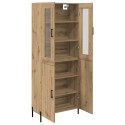 VidaXL Highboard Remeselný dub 69,5 x 34 x 180 cm Kompozitné drevo