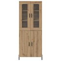 VidaXL Highboard Remeselný dub 69,5 x 34 x 180 cm Kompozitné drevo