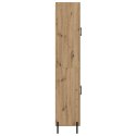 VidaXL Highboard Remeselný dub 69,5 x 34 x 180 cm Kompozitné drevo